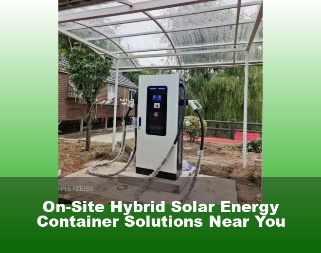 On-Site Hybrid Solar Energy Container Solutions Near You